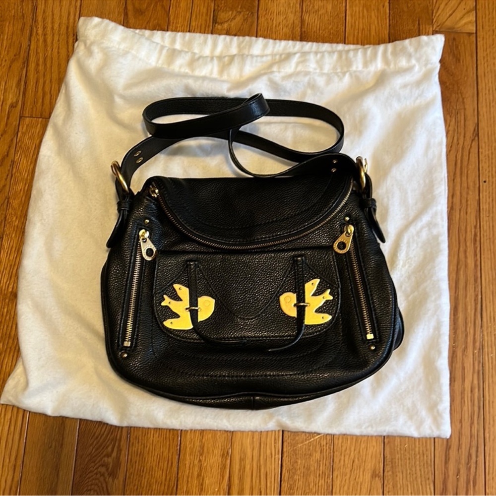 Marc Jacobs Black Bag with Gold Toned Hardware